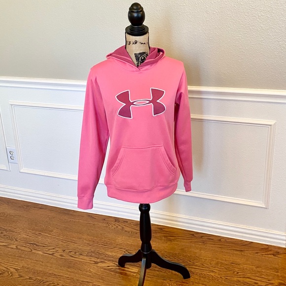 ~Under Armour~ bright pink hoodie sweatshirt - Picture 2 of 5